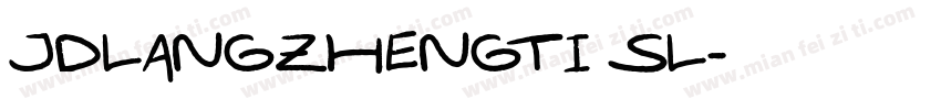 JDLANGZHENGTI SL字体转换